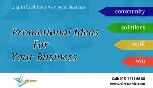 Promotional Ideas For Your Business